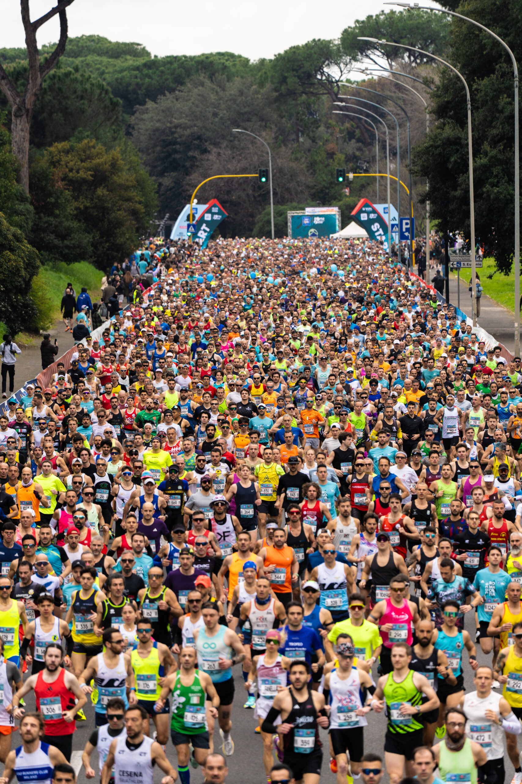 Partenza della Roma Ostia Half Marathon 2026